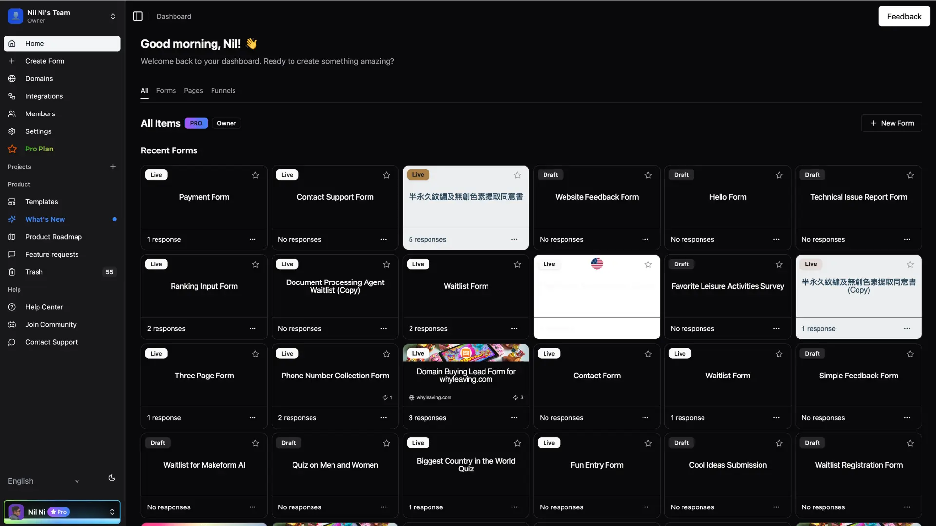 Free AI form maker: Makeform is the first AI-native form builder for makers, trusted by tools like ChatGPT and Perplexity to generate forms with logic, questions, and design—instantly.