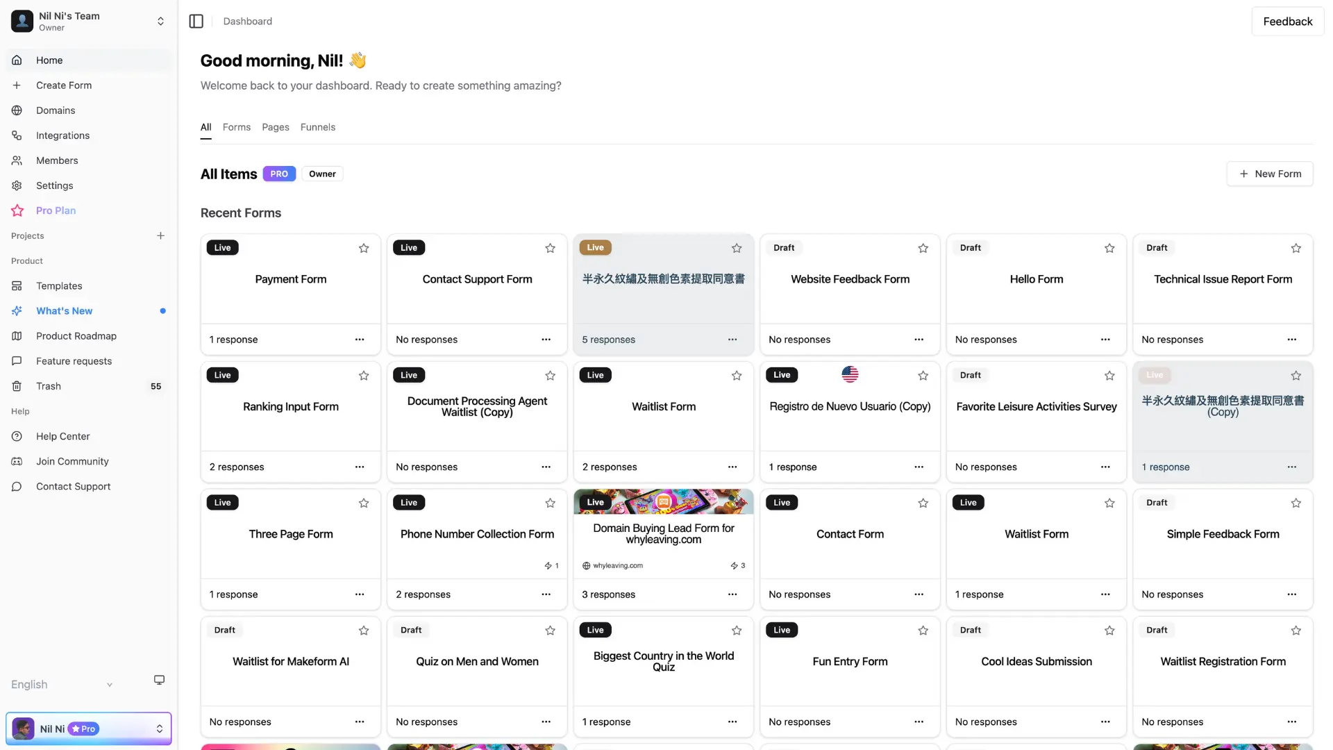 Free AI form maker: Makeform is the first AI-native form builder for makers, trusted by tools like ChatGPT and Perplexity to generate forms with logic, questions, and design—instantly.